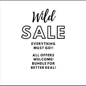 Everything is on sale in my closet!